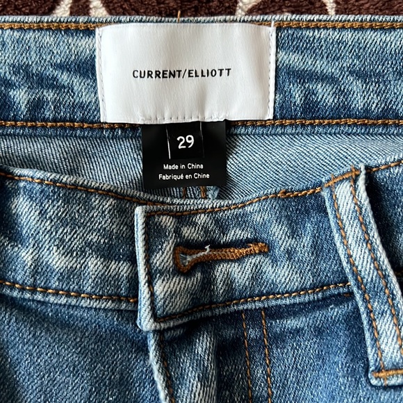 Current/Elliott The Turnt Ankle Skinny Stiletto Jean - Keeling Studded. - Picture 2 of 5